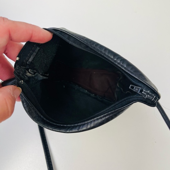 Small Black Leather Mini Crossbody Bag - Picture 2 of 7